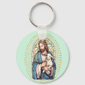 宗教キーチェーン神と子羊 キーホルダー (裏面)