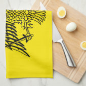 宗教ギリシャ正教会の旗アトス自治修道士共和国 キッチンタオル (四つ折り)