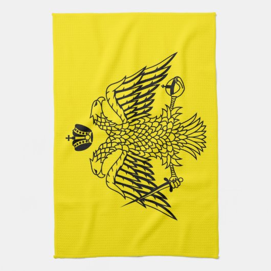 宗教ギリシャ正教会の旗アトス自治修道士共和国 キッチンタオル (縦)