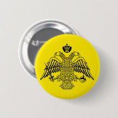 宗教ギリシャ正教会の旗アトス自治修道士共和国 缶バッジ (正面&裏面)