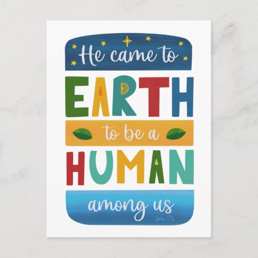 宗教クモダンリスチャンクリスマスジョン1 14 ポストカード (正面)