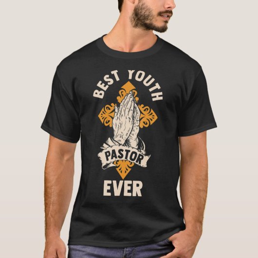 宗教クリスチャン教最高の師青年大臣 Tシャツ (正面)