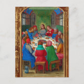 宗教クリスチャン最後の晩餐イエス・イースター シーズンポストカード (正面)