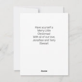 宗教クリスマスカード水彩カラーマンジャー シーズンカード (裏面)