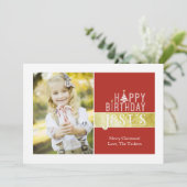 宗教クリスマスフォトカード – イエズス誕生日 シーズンカード (スタンド正面)