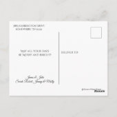 宗教クリスマスベビーイエズスフローラリース ポストカード (裏面)