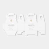 宗教クロスセージ緑の男の子ファースト聖餐式 フェイバーボックス (折り畳みなし)