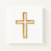 宗教クロスブルーボーイファーストコミューニオンゲストブック ノートブック (裏面)