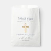 宗教クロスブルーボーイファースト聖餐式 フェイバーバッグ (正面)