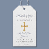 宗教クロスボーイブルー第一聖餐式 ギフトタグ