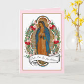 宗教グスペインのアダルーペマザーズデイカード カード (黄色い花)