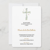 宗教スペインのバプテスマ&バウティゾエスタンパ 案内状 (正面)