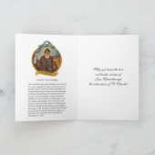 宗教セントシャルベルシャルベルカトリック祈りの言葉 カード (内部)