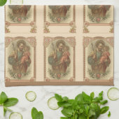 宗教セントジョーゼフおよび子供イエス・キリスト キッチンタオル (折り畳み)