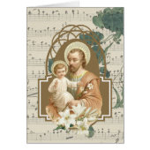 宗教セントジョーゼフのベビーのイエス・キリスト音楽ヴィンテージ (正面)