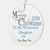 宗教テーマのオーナメントを個人化して下さい セラミックオーナメント (左)