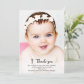 宗教バプテスマ《キリスト教》洗礼式や命名式共産主義 サンキューカード (スタンド正面)