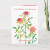 宗教バレンタインデー1コリント16 14バラ カード (正面)