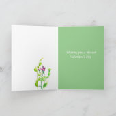 宗教バレンタインデー1ヨハネ4:16野生の花 カード (内部)