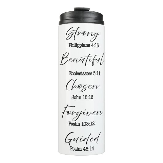 宗教パーソナライズされた引用文 タンブラー (正面)