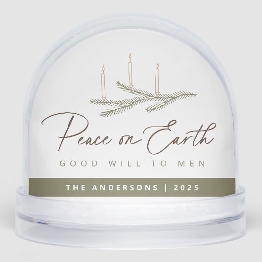 宗教パーソナライズされた的クリスマス平和 (正面)
