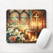 宗教パーソナライズされた的 マウスパッド (マウス)