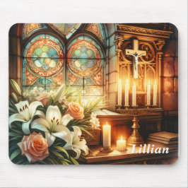 宗教パーソナライズされた的 マウスパッド