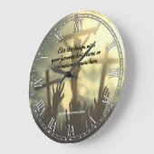 宗教パーソナライズされた聖書引用文聖書時計 ラージ壁時計 (傾斜)