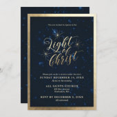 宗教パーティー 招待状 (正面/裏面)