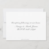 宗教ピンクの数珠は招待状に玉を付けます 招待状 (裏面)