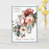 宗教フローラマザーズ日祈りの言葉 カード (黄色い花)