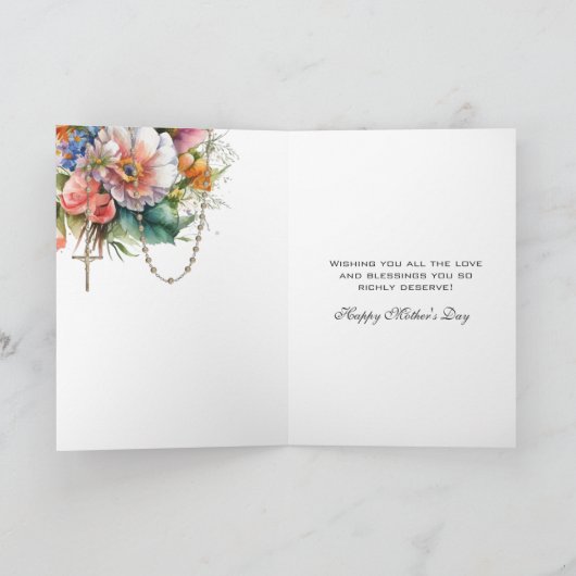 宗教フローラマザーズ日祈りの言葉 カード (内部)