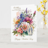 宗教フローラマザーズ日祈りの言葉 カード (黄色い花)