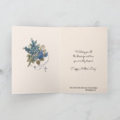 宗教マザーズ·デイ·賛美ヴァージン·マリア·フローラ カード (内部)