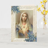 宗教マザーズ·デイ·賛美ヴァージン·マリア·フローラ カード (黄色い花)