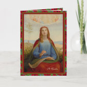 宗教ミュージカルセントセシリア祈りの言葉 カード (正面)