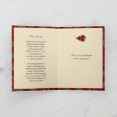 宗教ミュージカルセントセシリア祈りの言葉 カード (内部)