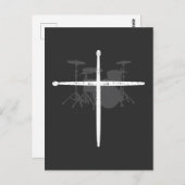 宗教ミュージシャンばちクロスドラマー ポストカード (正面/裏面)
