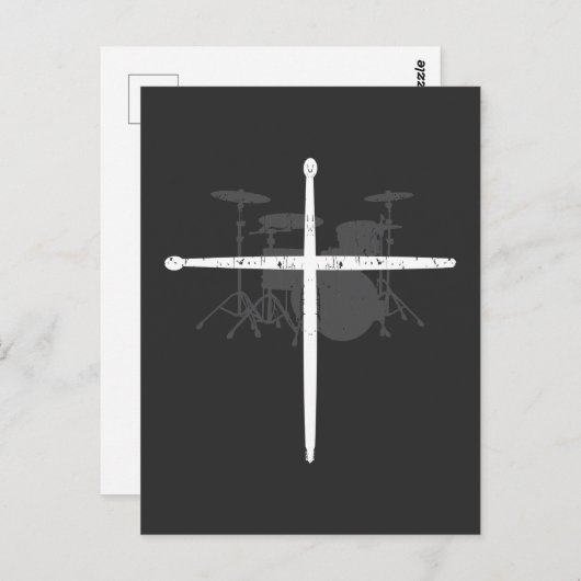 宗教ミュージシャンばちクロスドラマー ポストカード (正面/裏面)