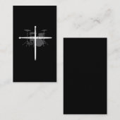 宗教ミュージシャンばちクロスドラマー 名刺 (正面/裏面)