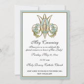 宗教メイクがメアリー・マザーズ・デイのフローラ 招待状 (正面)