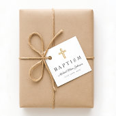 宗教モダンクロススクリプトバプテスマ フェイバータグ