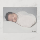 宗教モダンバプテスマ&《キリスト教》洗礼式や命名式招待状 ポストカード (裏面)