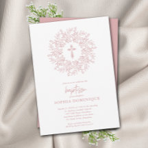 宗教モダンピンク十字洗礼