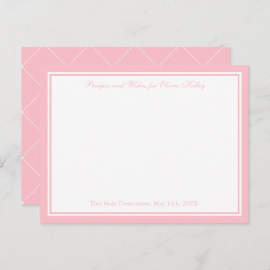 宗教モダン十字架、願い、祈りの言葉カード ポストカード (正面/裏面)