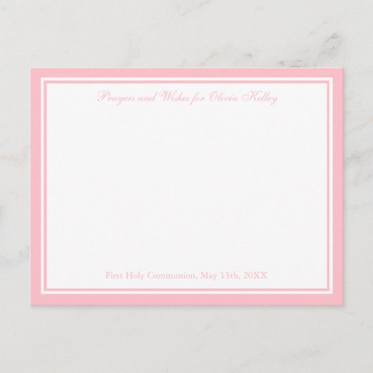 宗教モダン十字架、願い、祈りの言葉カード ポストカード (正面)