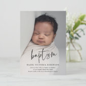 宗教モダン洗礼の台本 招待状 (スタンド正面)