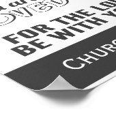 宗教モダン聖書引用文教会 ポスター (角)