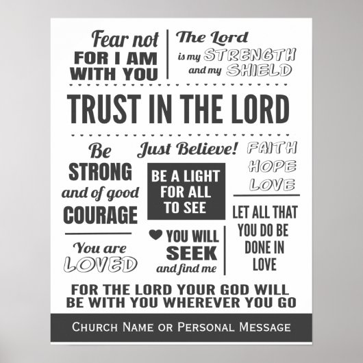 宗教モダン聖書引用文教会 ポスター (正面)