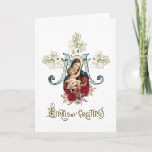 宗教ヴァージンマリアイエスカトリックヴィンテージ カード (正面)